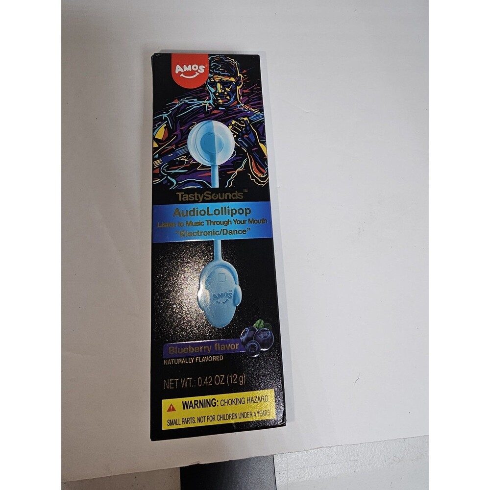 Amos Music Lollipop Candy, Audio Singing Lollipop, Individually Wrapped Natural